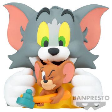 Figura de vinil macio Tom e Jerry Tom e Jerry 13cm BANPRESTO - 1