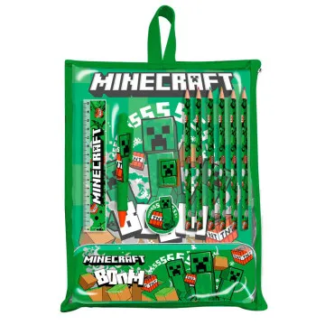 Conjunto de papelaria Minecraft KIDS LICENSING - 1