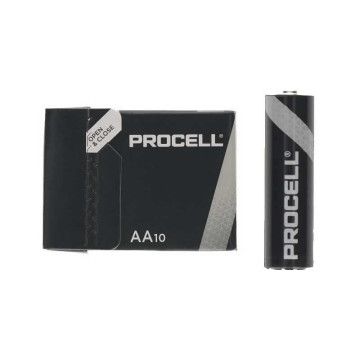 Pacote de 10 pilhas AA LR6 Duracell PROCELL ID1500IPX10/ 1,5 V/ alcalinas DURACELL - 1