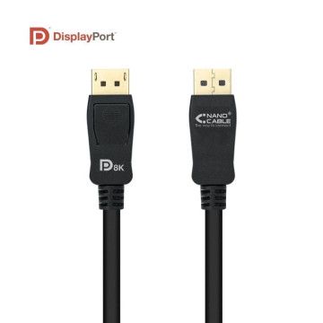 Cabo Displayport Nanocable 10.15.2503/ Displayport Macho - Displayport Macho/ 3m/ Preto NANO CABLE - 1