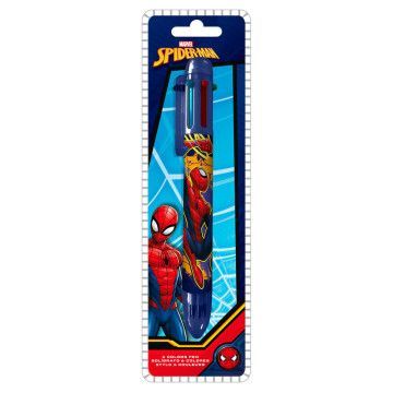 Caneta Homem-Aranha Marvel 6 cores KIDS LICENSING - 1