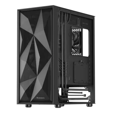 CAJA GAMING GENESIS DIAXID 605F ATX MEDIATORRE 1XUSB-C 2XUSB3.0 NEGRO SIN FUENTE Genesis - 1