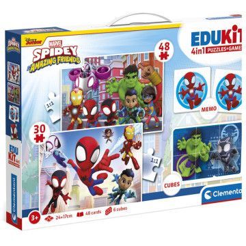 Edukit 4 em 1 Aranha Amigos Incríveis Marvel CLEMENTONI - 1