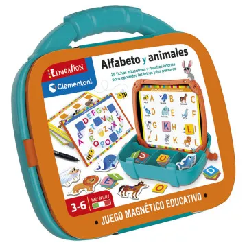 Alfabeto de maleta magnética e animais CLEMENTONI - 1