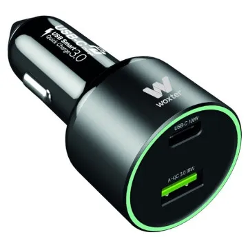 Carregador de carro Woxter PE26-182/ 1xUSB Tipo-C/ 1xUSB/ 100W Woxter - 1