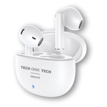 Tech One Tech SIUX.01 TEC1401 Fones de ouvido Bluetooth/ com estojo de carregamento/ Autonomia 5h/ Branco TECH ONE TECH - 1