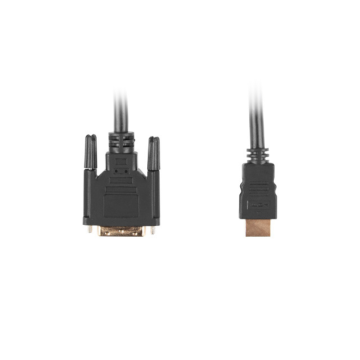 CABLE HDMI LANBERG MACHO/DVI-D 18+1 MACHO SINGLE LINK 0.5M NEGRO Lanberg - 1