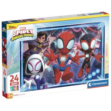 Puzzle Maxi Spidey Amigos Incríveis Marvel 24pcs CLEMENTONI - 1