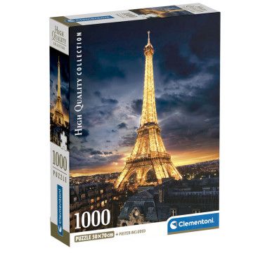 Puzzle Tour Eiffel 1000 peças CLEMENTONI - 1