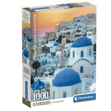 Quebra-cabeça Santorini 1000pcs CLEMENTONI - 1