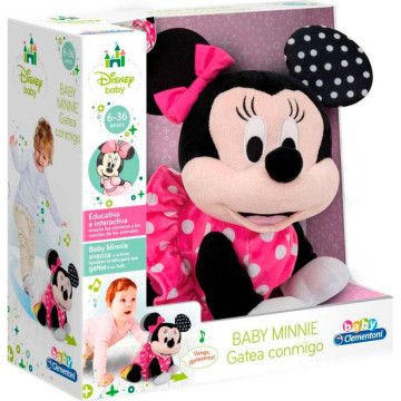 Brinquedo de pelúcia bebê Minnie engatinhando Disney CLEMENTONI - 1