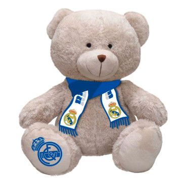 Urso de pelúcia com lenço do Real Madrid 35cm CYP BRANDS - 1