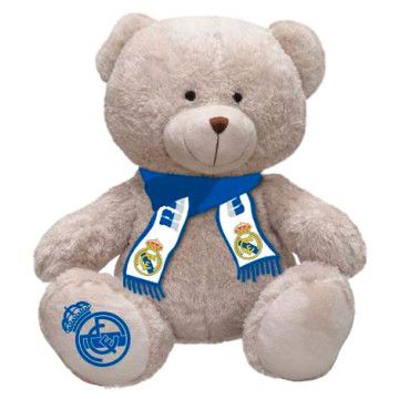 Cachecol Real Madrid Urso de Pelúcia 20cm CYP BRANDS - 1