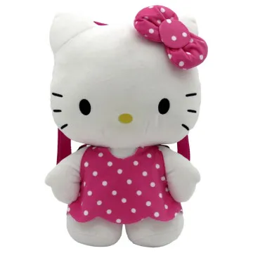 Mochila de pelúcia rosa Hello Kitty 35cm CYP BRANDS - 1