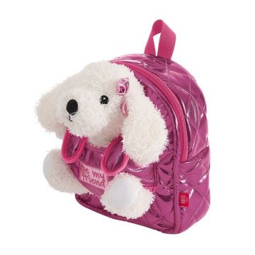 Mochila + Cachorro Didi pelúcia 27cm PERLETTI - 1