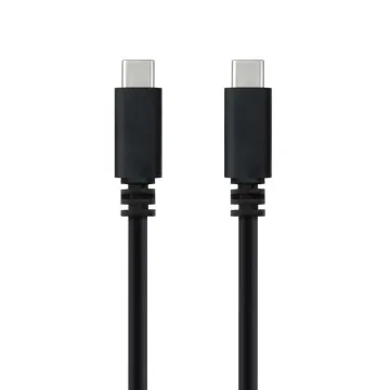 Cabo Nanocable USB 2.0 Tipo-C 10.01.2301-L150/ USB Tipo-C Macho - USB Tipo-C Macho/ 480Mbps/ 1,5m/ Preto NANO CABLE - 1