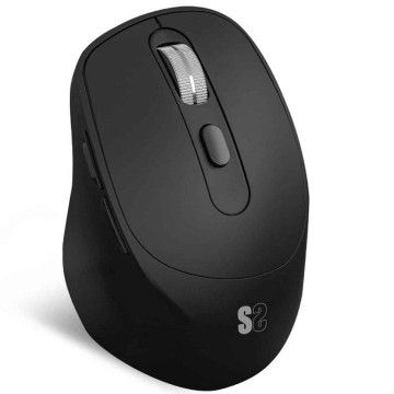 Mouse ergonômico sem fio Bluetooth/ Bateria dupla Subblim Comfort Ergo de 2,4 GHz/ Bateria recarregável/ Até 2.400 DPI/ Preto Su