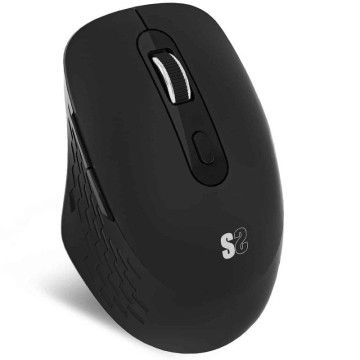 Mouse ergonômico sem fio Bluetooth/ 2,4 GHz Subblim Curve Ergo Dual Battery/ Bateria recarregável/ Até 1600 DPI/ Preto Subblim -