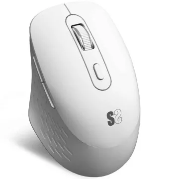 Mouse ergonômico sem fio Bluetooth/ Bateria dupla Subblim Curve Ergo de 2,4 GHz/ Bateria recarregável/ Até 1600 DPI/ Branco Subb