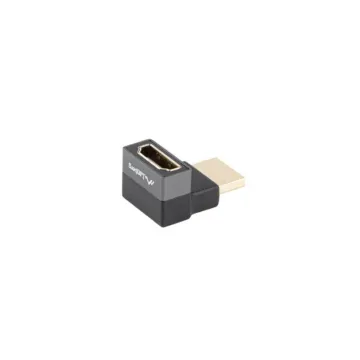 ADAPTADOR 8K LANBERG HDMI(M) A HDMI(H) ANGULO ARRIBA ALUMINIO PLATA Lanberg - 1