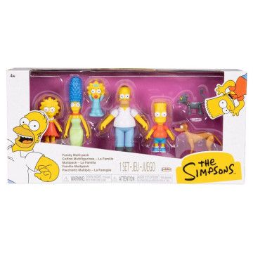 Blister de 7 figuras da Família Simpsons 6cm JAKKS PACIFIC - 1