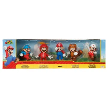 Blister de 5 figuras de Super Mario Bros 6cm JAKKS PACIFIC - 1