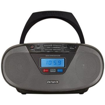 Rádio CD Aiwa BoomBox BBTU-400BK/ 6W/ Preto AIWA - 1