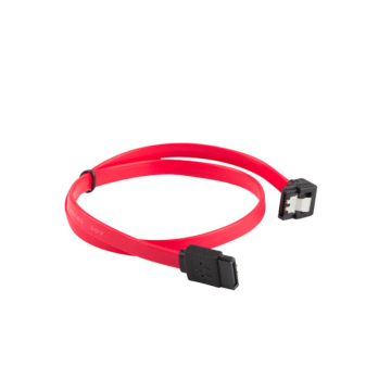 CABLE SATA III LANBERG 6GB/S HEMBRA HEMBRA ANGULO CLIP METAL 0.5M Lanberg - 1