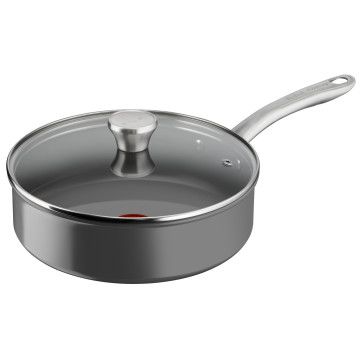 TEFAL RENEW+ BANDEJA AÇO 24CM C/TAMPA CERÂMICA TEFAL - 1