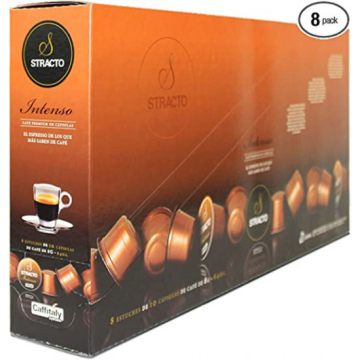 PACK 8 CAIXAS DE 10CAPSU.INTENSE LARANJA STRACT.70 CAFFITALY - 1