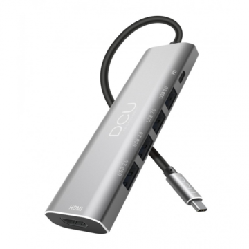 HUB DCU USB C para HDMI + 4 USB + USB C CARGA 100W DCU - 1