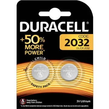 BATERIA BOTÃO DURACELL 3V DL2032 K2 1 BLISTER DURACELL - 1