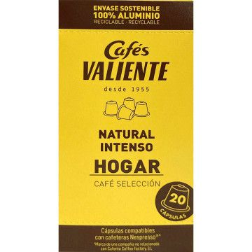 CAIXA CAFÉ NATURAL INTENSO VALIENTE C/NESP.20CAP