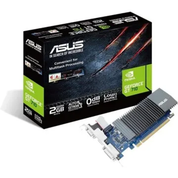 Placa gráfica Asus GeForce GT 710 SL EVO BRK/ 2GB GDDR5/ compatível com baixo perfil ASUS - 1