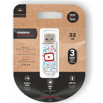 Pendrive 32GB Tech One Tech Video Dream USB 2.0 TECH ONE TECH - 1