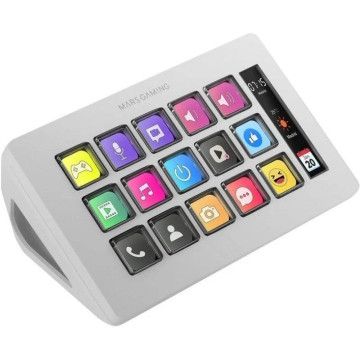 Stream Deck Slim Mars Gaming MSD-ONE/ 15 teclas LCD/ Branco Mars Gaming - 1