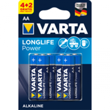 BATERIA VARTA 490621436 LR6 AA 4+2 LONGLIFE EXT 1 BLI VARTA - 1