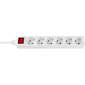 PLUGUE INTERRUPTOR BRANCO SILVERSANZ 6 OUTLET 1,5M SILVERELECTRO - 1