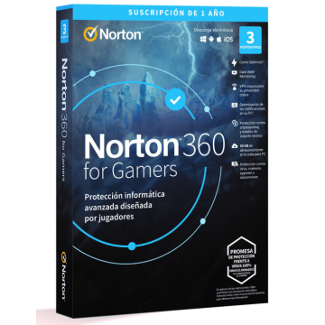 NORTON 360 GAMERS ANTIVÍRUS 50GB 1 USUÁRIO 3 DISPOSITIVO NORTON - 1