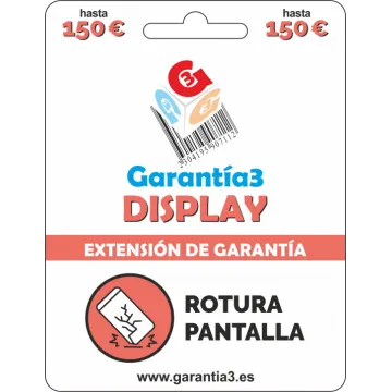 GARANTIA DE EXIBIÇÃO DE TELAS G3 DE ATÉ 150€ GARANTIA3 - 1