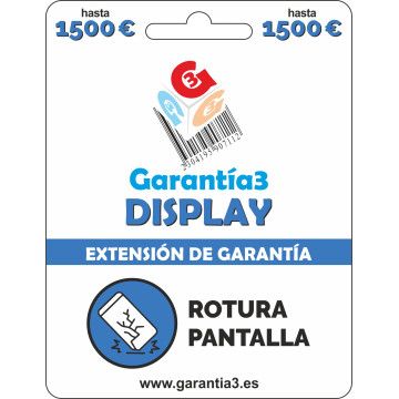 GARANTIA DE EXIBIÇÃO DE TELAS G3 DE ATÉ 1500€ GARANTIA3 - 1