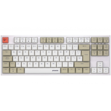 TECLADO BRANCO PARA JOGOS MECÂNICOS PHOENIX ROYAL TKL Phoenix - 1