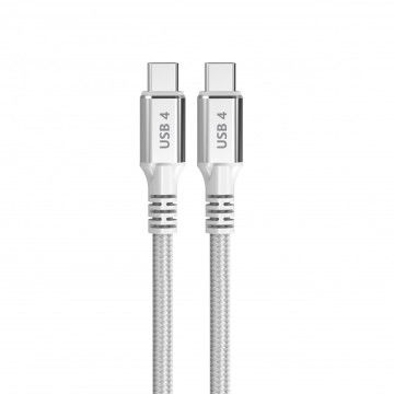 CABO DCU USB C para USB C 1,5M 240W/40G BRANCO DCU - 1