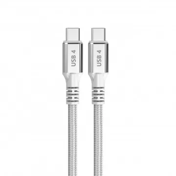 CABO DCU USB C para USB C 1,5M 240W/40G BRANCO DCU - 1