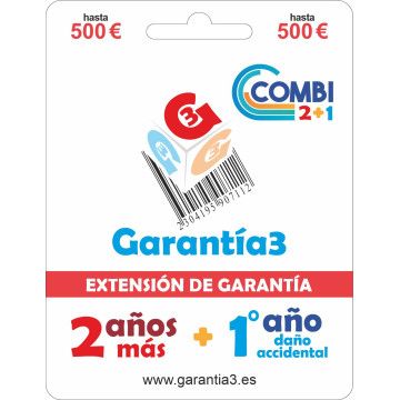 GARANTIA COMBI 1A.DANO ACC+2A.EXT G3E120500 500€ GARANTIA3 - 1