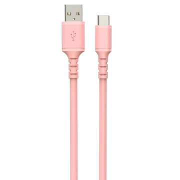 CABO DCU USB C para USB A 1M 2.0 ROSA DCU - 1