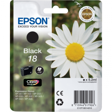 TINTA EPSON 18 PRETA (XP-215) C13T18014010 EPSON - 1