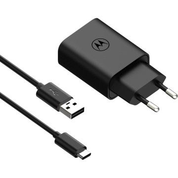 CARREGADOR MOTOROLA 1XUSB A 20W+CABO USB C 1M Motorola - 1