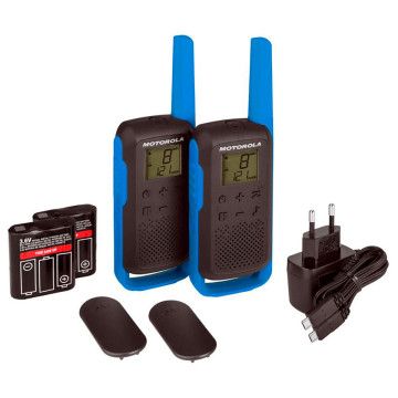 WALKIE TALKIE MOTOROLA T62 PACOTE DUPLO AZUL Motorola - 1