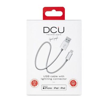 CABO DCU LIGHTNING para USB A 1M PRATA ALUMÍNIO DCU - 1